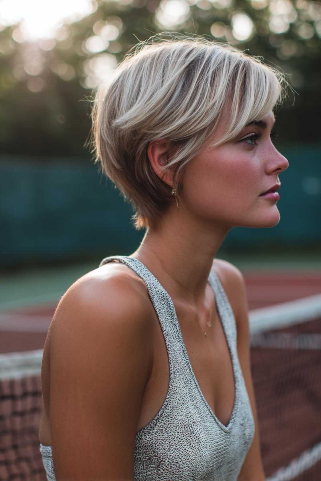Game, Set, Match! 20+ Tennis Hairstyles to Keep You You Focused & Flyaway-Free. - ### 3. Short and Styled