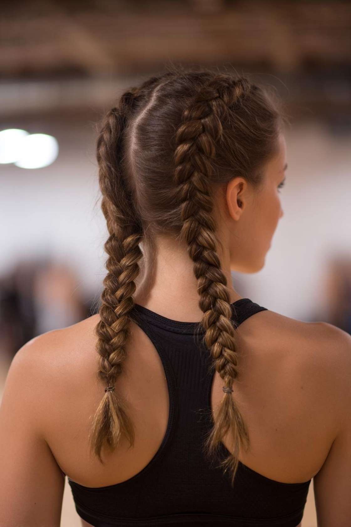 Game, Set, Match! 20+ Tennis Hairstyles to Keep You Focused & Flyaway-Free. - ### 17. Double French Braids