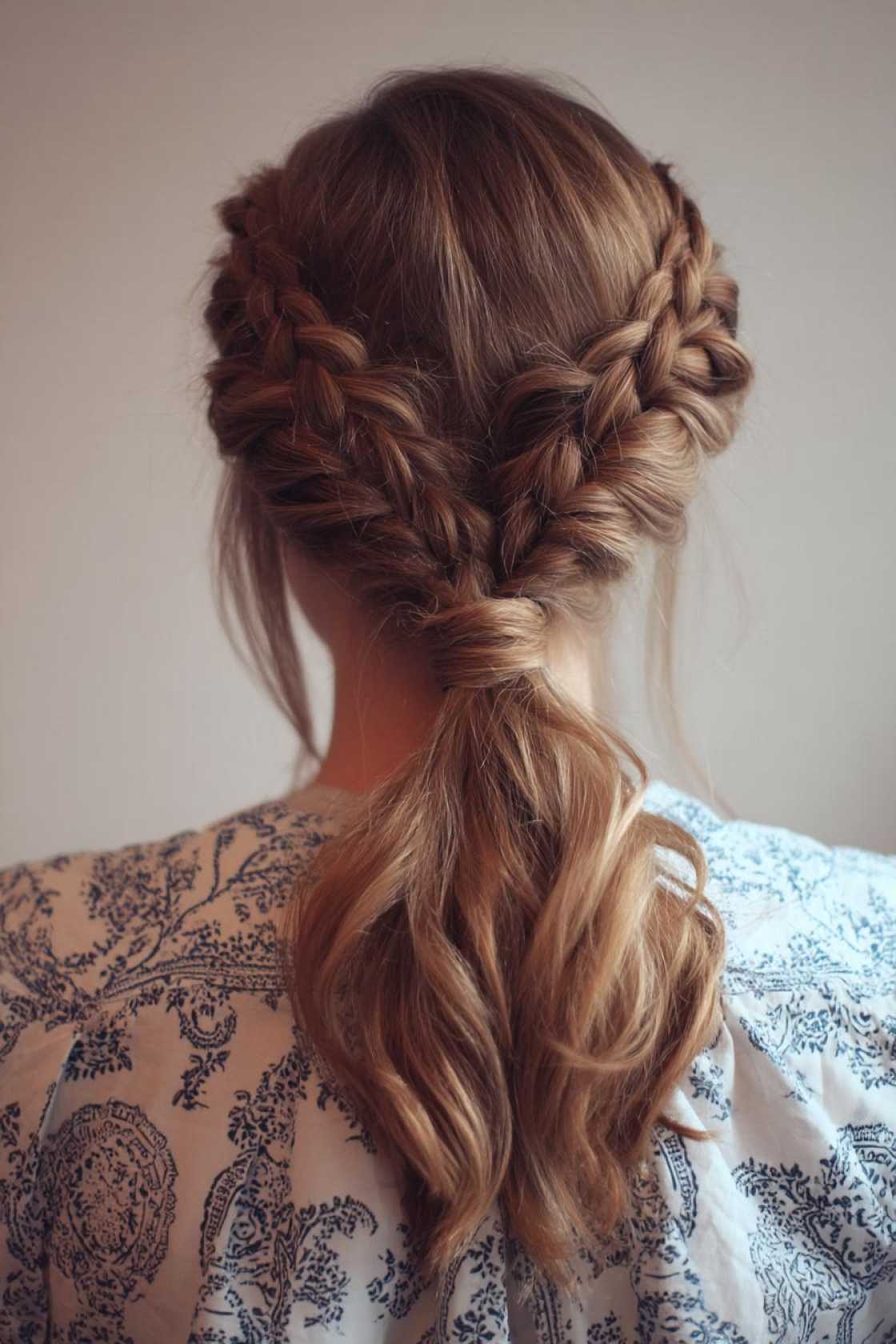 Get Your Boots On! 20+ Cute Country Hairstyles Perfect for Concerts & Festivals. - 6. Double Braids into a Ponytail