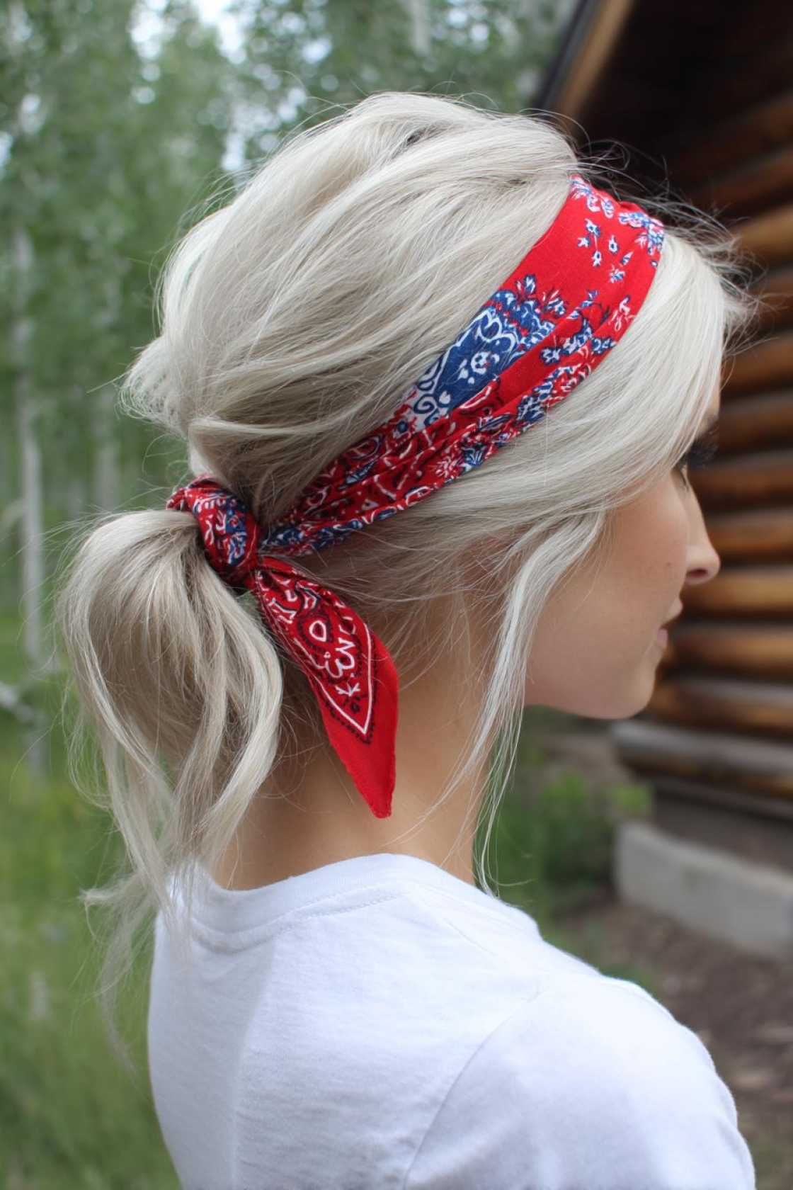 Get Your Boots On! 20+ Cute Country Hairstyles Perfect for Concerts & Festivals. - 2. Bandana Headband Style