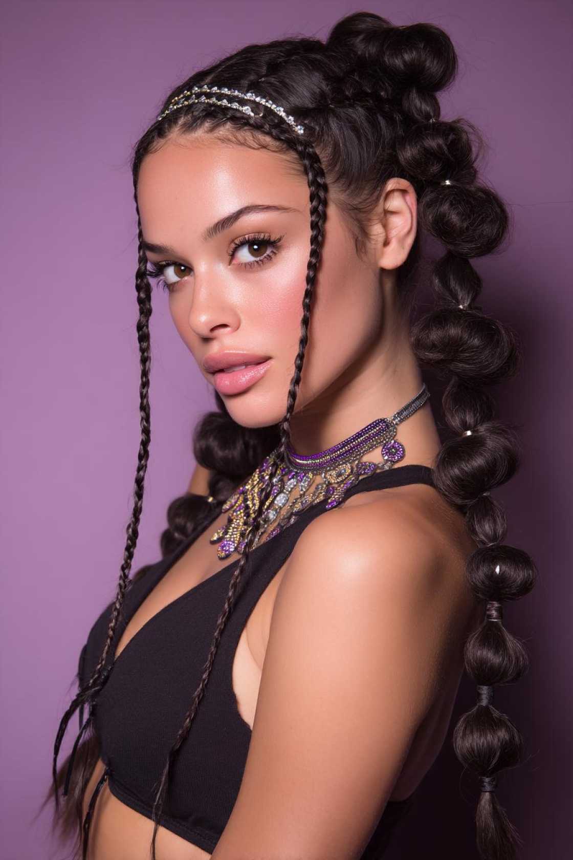 Get Your Boots On! 20+ Cute Country Hairstyles Perfect for Concerts & Festivals. - 17. Bubble Braids