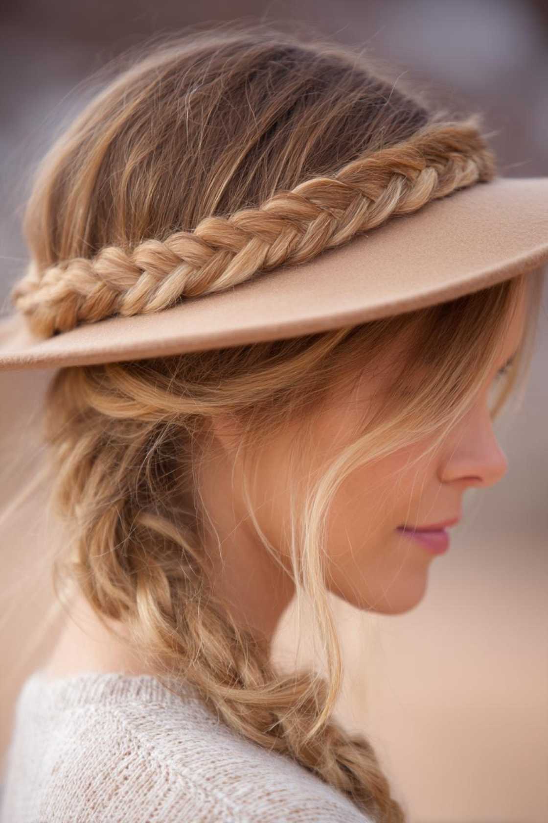Hat Hair, Don't Care: 12+ Gorgeous Country Hairstyles to Wear with Your Favorite Hat. - 13. Braided Crown