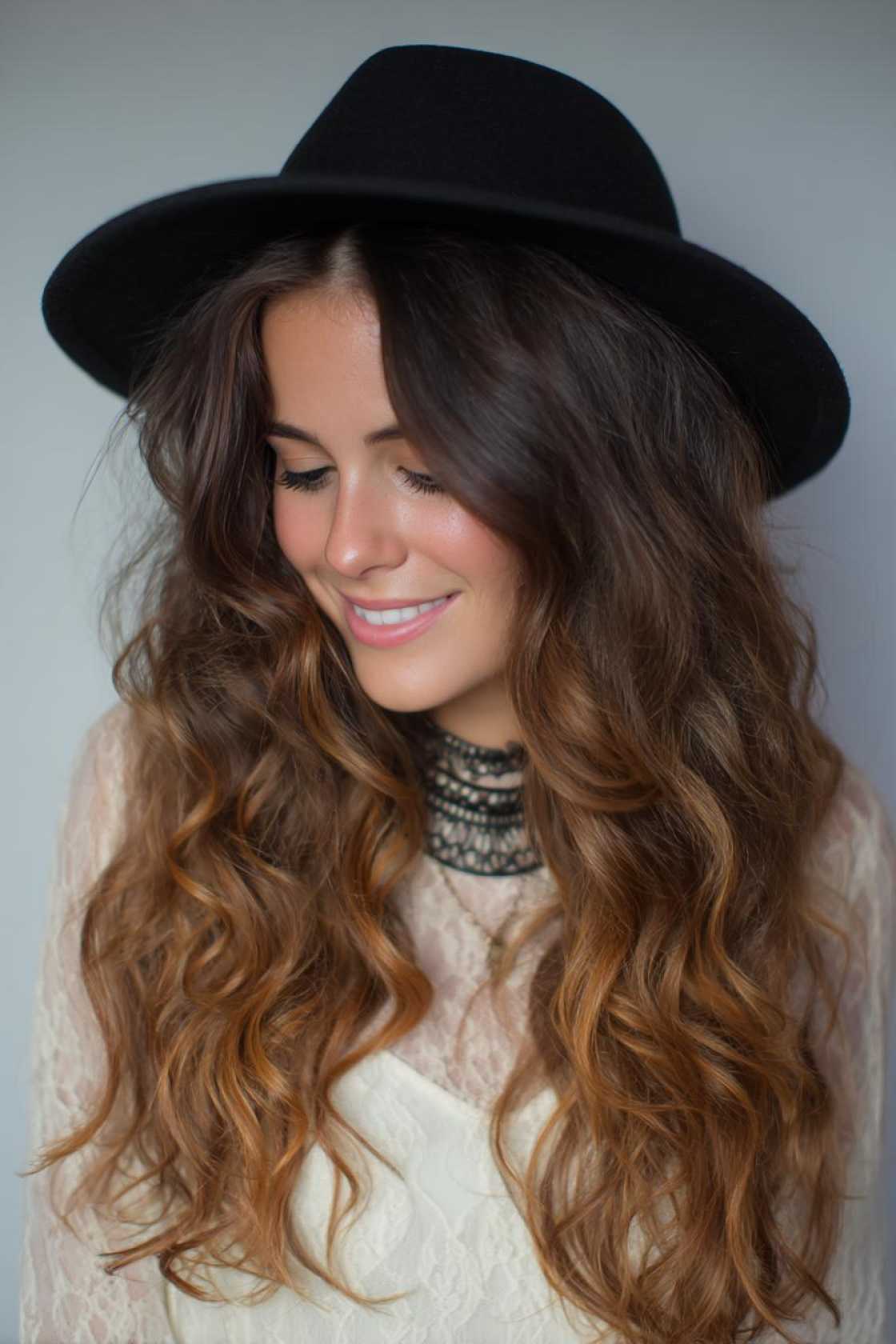 Hat Hair, Don't Care: 12+ Gorgeous Country Hairstyles to Wear with Your Favorite Hat. - 2. Voluminous Waves