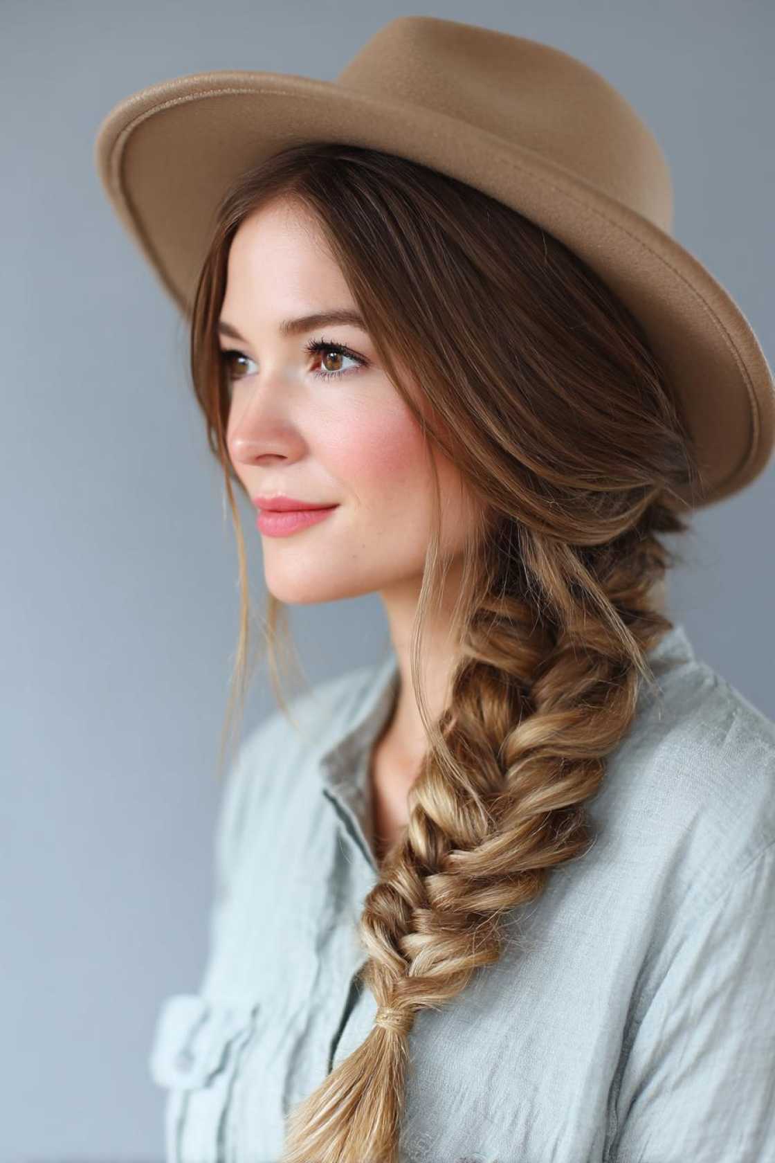 Hat Hair, Don't Care: 12+ Gorgeous Country Hairstyles to Wear with Your Favorite Hat. - 10. Side Braid
