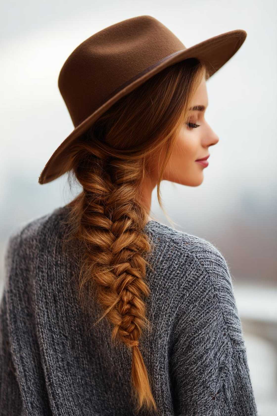Hat Hair, Don't Care: 12+ Gorgeous Country Hairstyles to Wear with Your Favorite Hat. - 5. Fishtail Braid