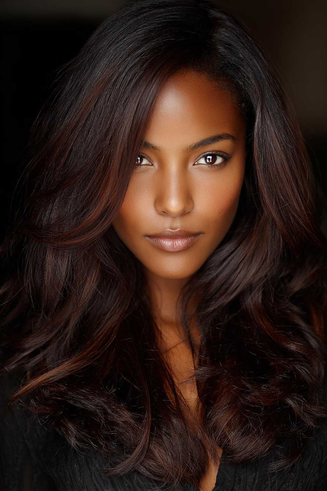 Hello Autumn! 20+ Cozy & Chic Fall Hair Color Ideas (Reds, Brunettes, Blondes). - 7. Dark Chocolate with Subtle Auburn