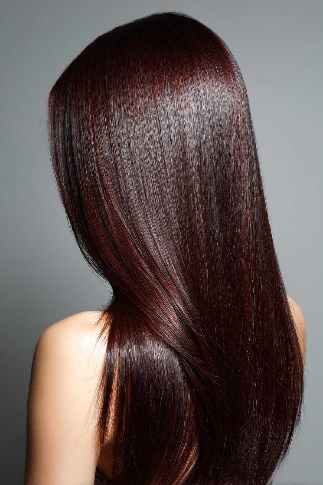 Is Chocolate Cherry Hair Right for You? Inspiration for Every Skin Tone - 12. Chocolate Cherry on Straight Hair