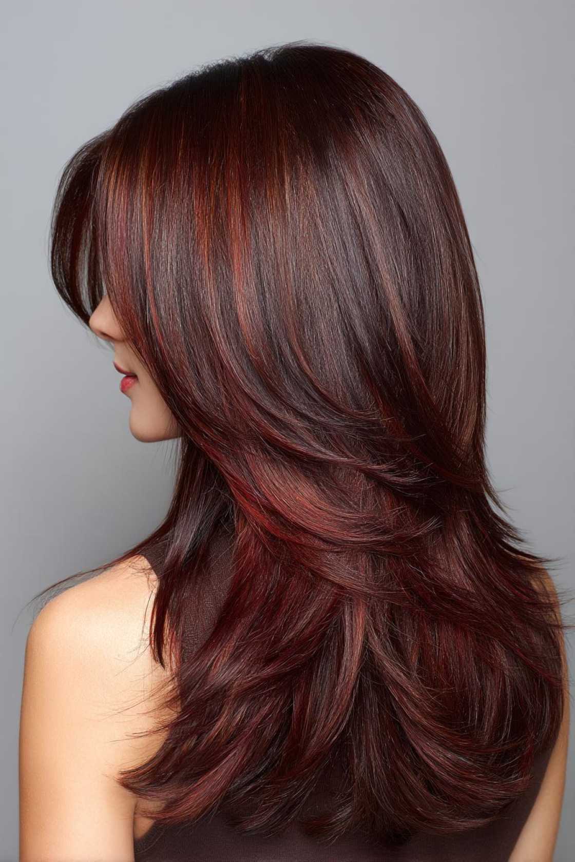 Is Chocolate Cherry Hair Right for You? Inspiration for Every Skin Tone - 21. Deep Chocolate Base with Cherry Ends