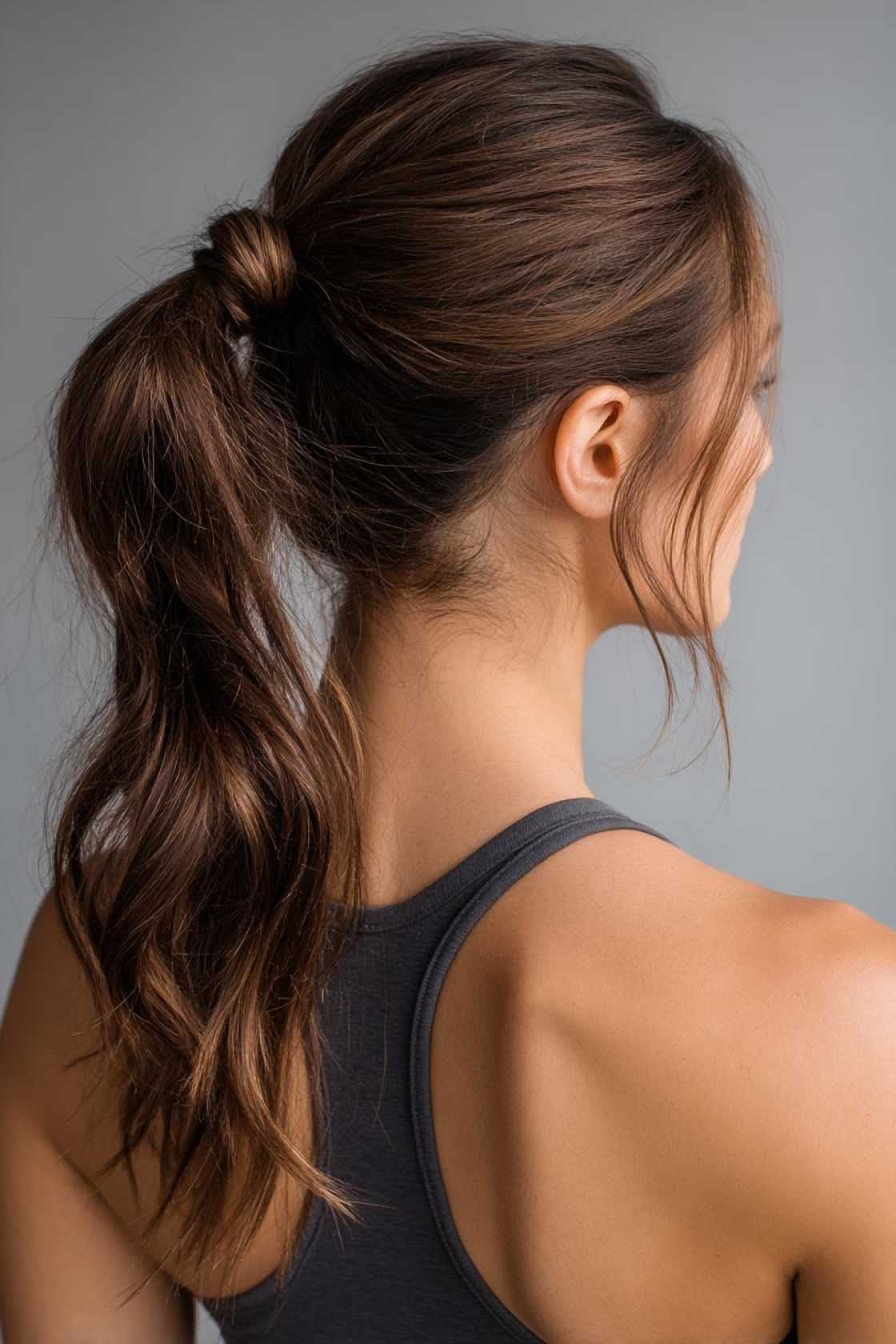 No-Fuss Fitness Hair: 18+ Easy Gym Hairstyles to Keep You Focused & Cool. - 10. Low Ponytail
