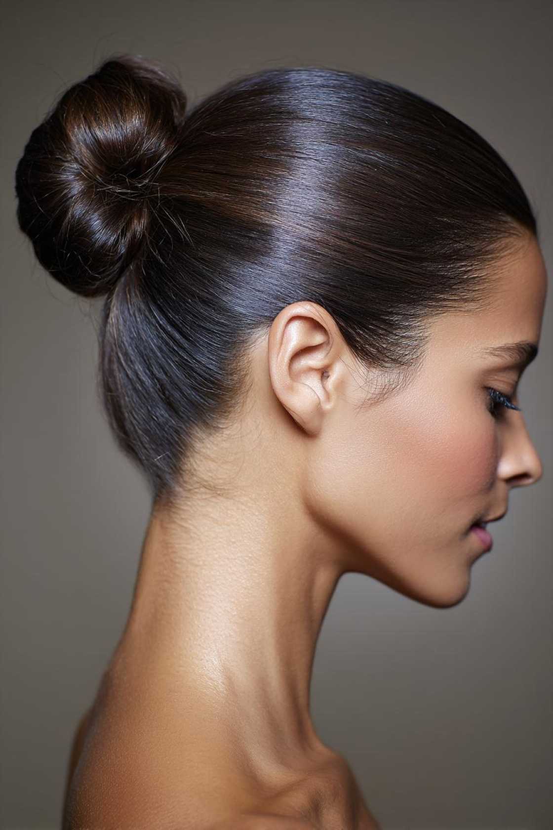 No-Fuss Fitness Hair: 18+ Easy Gym Hairstyles to Keep You Focused & Cool. - 3. Sleek Bun