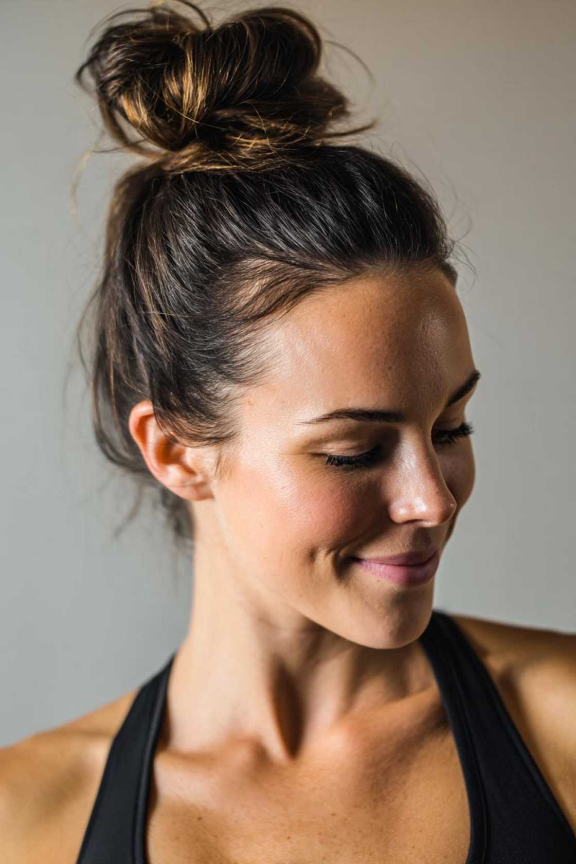 No-Fuss Fitness Hair: 18+ Easy Gym Hairstyles to Keep You Focused & Cool. - 1. High Bun