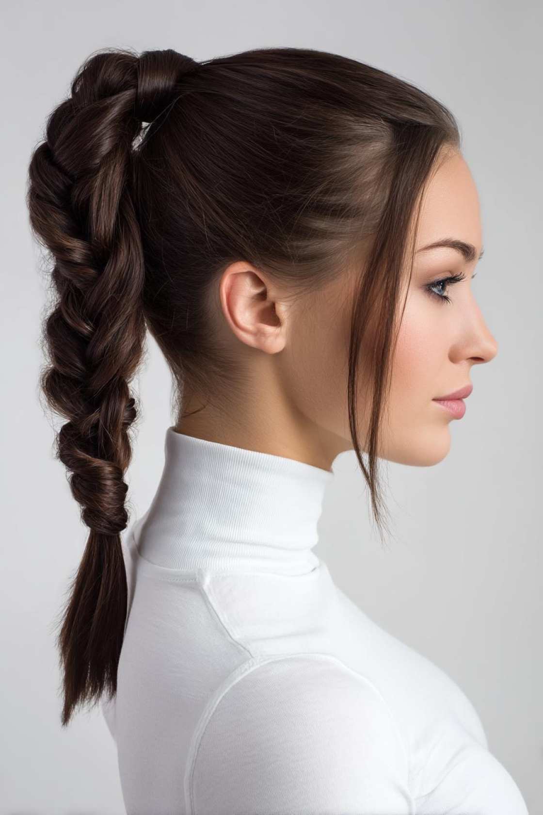 No Sweat! 12+ Basketball Hairstyles Designed to Keep Hair Off Your Face & Neck. - 2. High Ponytail with Braided Base