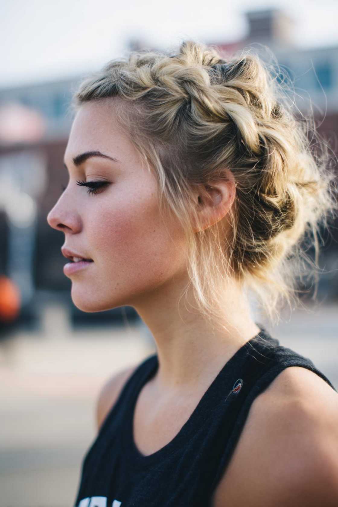No Sweat! 12+ Basketball Hairstyles Designed to Keep Hair Off Your Face & Neck. - 1. Crown Braid