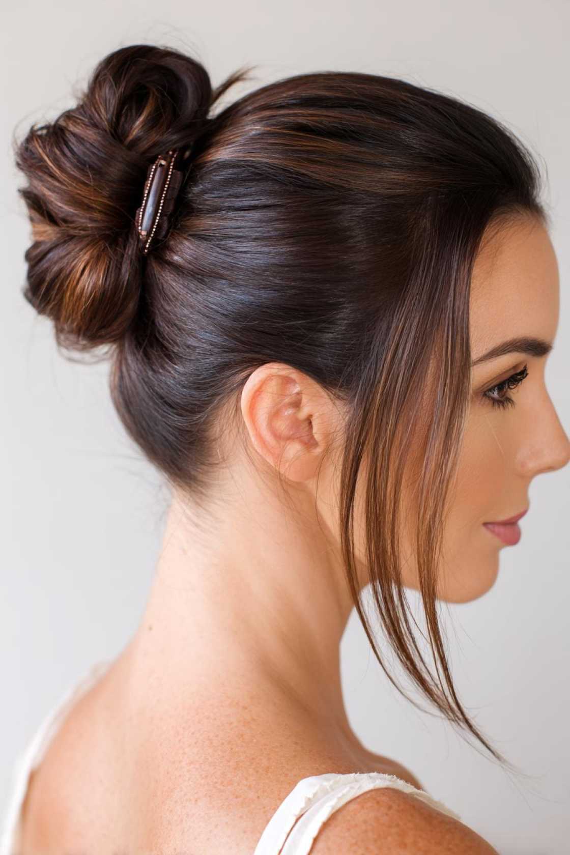 No Sweat! 12+ Basketball Hairstyles Designed to Keep Hair Off Your Face & Neck. - 12. Simple Bun