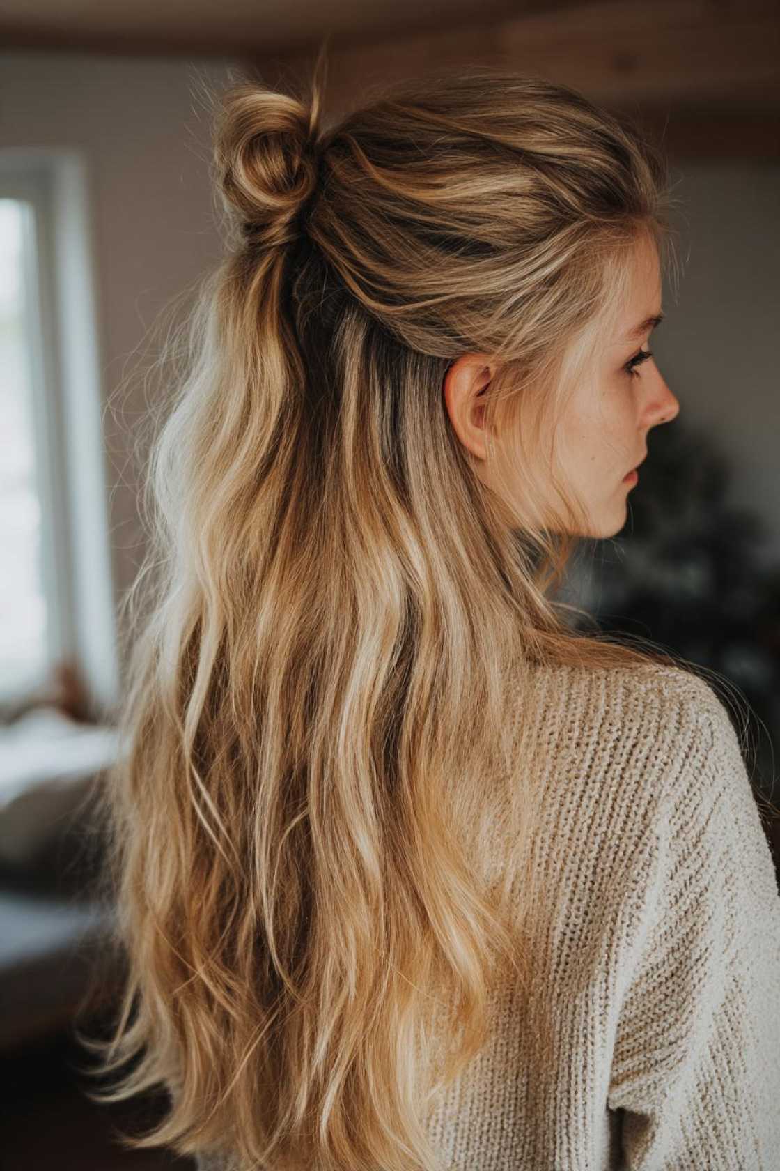 Pinterest Perfect: 20+ Back to School Hairstyle Ideas Kids Will Love (Easy & Trendy). - 21. Half-Up Half-Down with a Twist