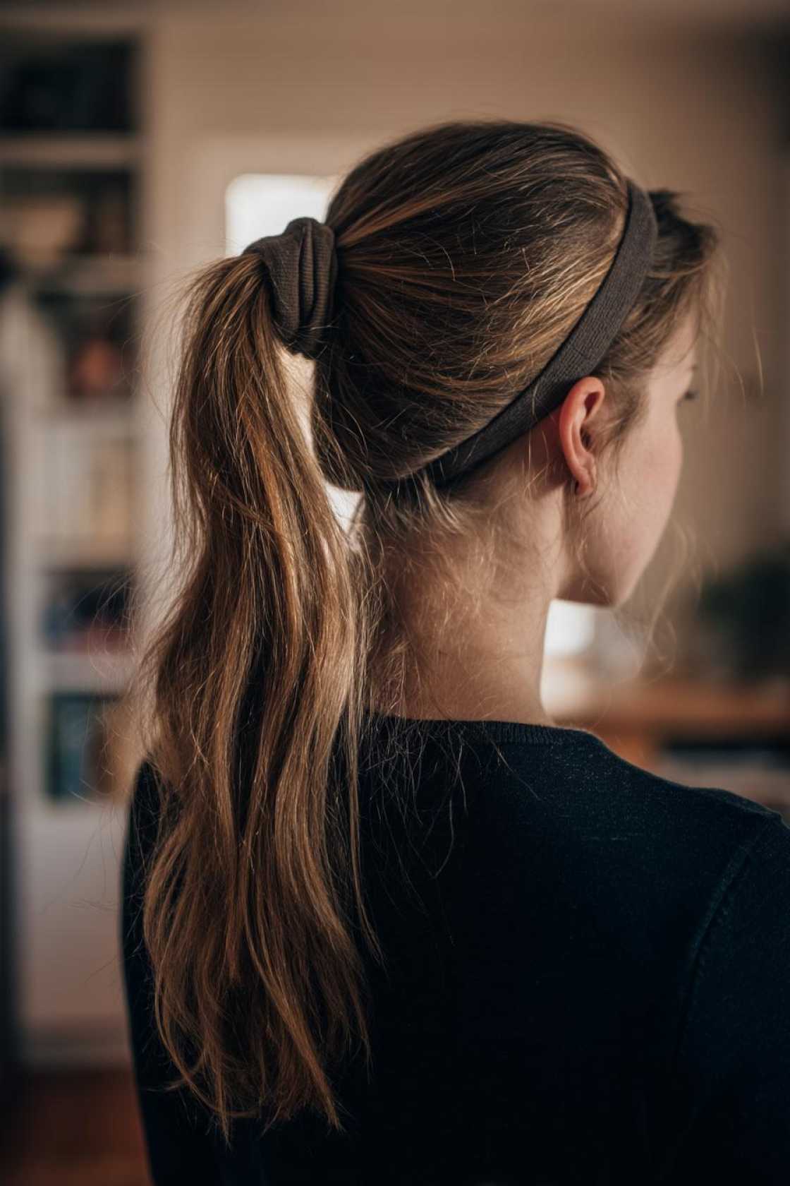 Slam Dunk Style: 10+ Headband Hairstyles Perfect for Basketball Practice & Games. - 10. Low Pony with Headband