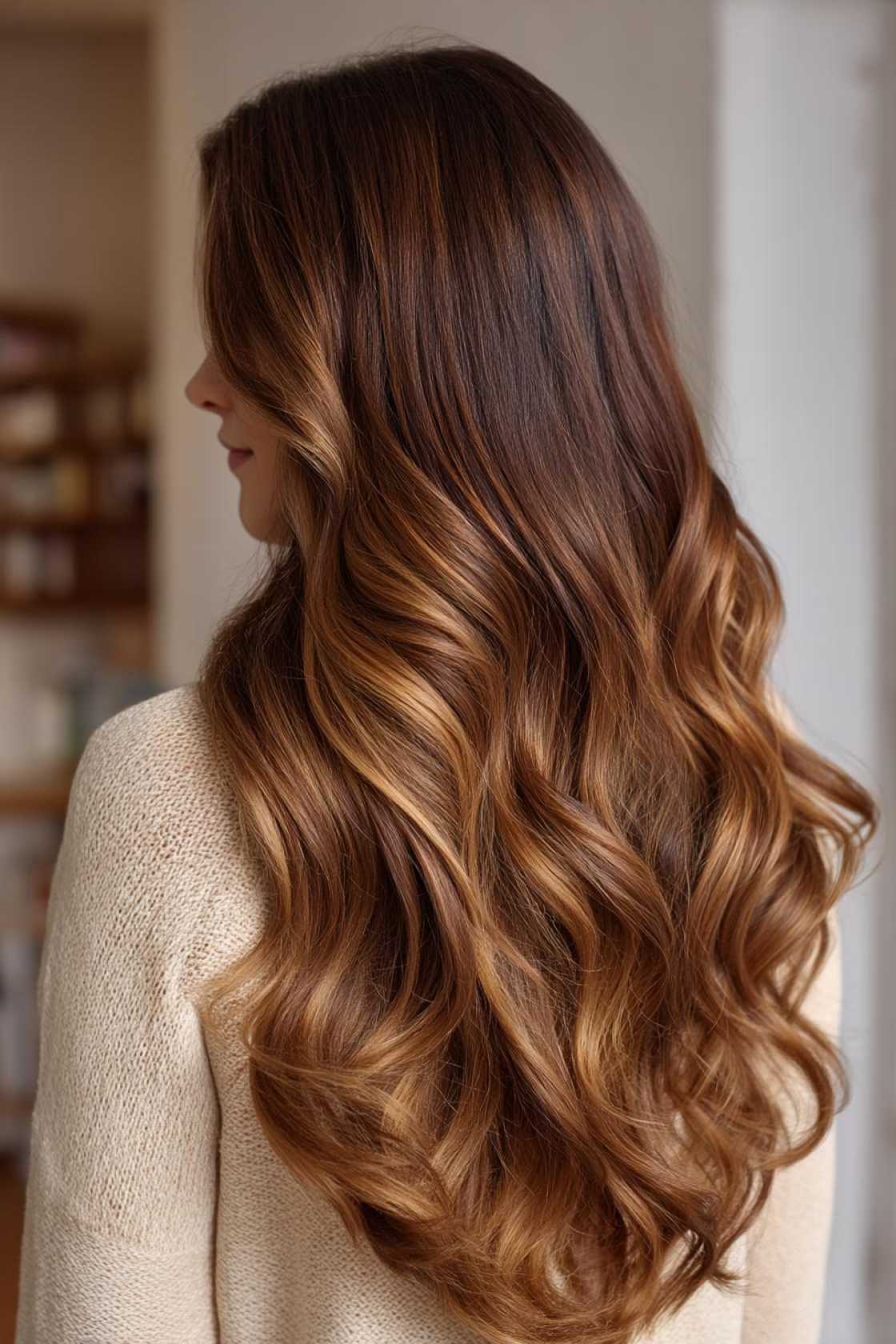 Sun-Kissed & Sunkissed: 18+ Balayage & Highlight Ideas for Long Brown Hair. - 17. Golden Brown Balayage