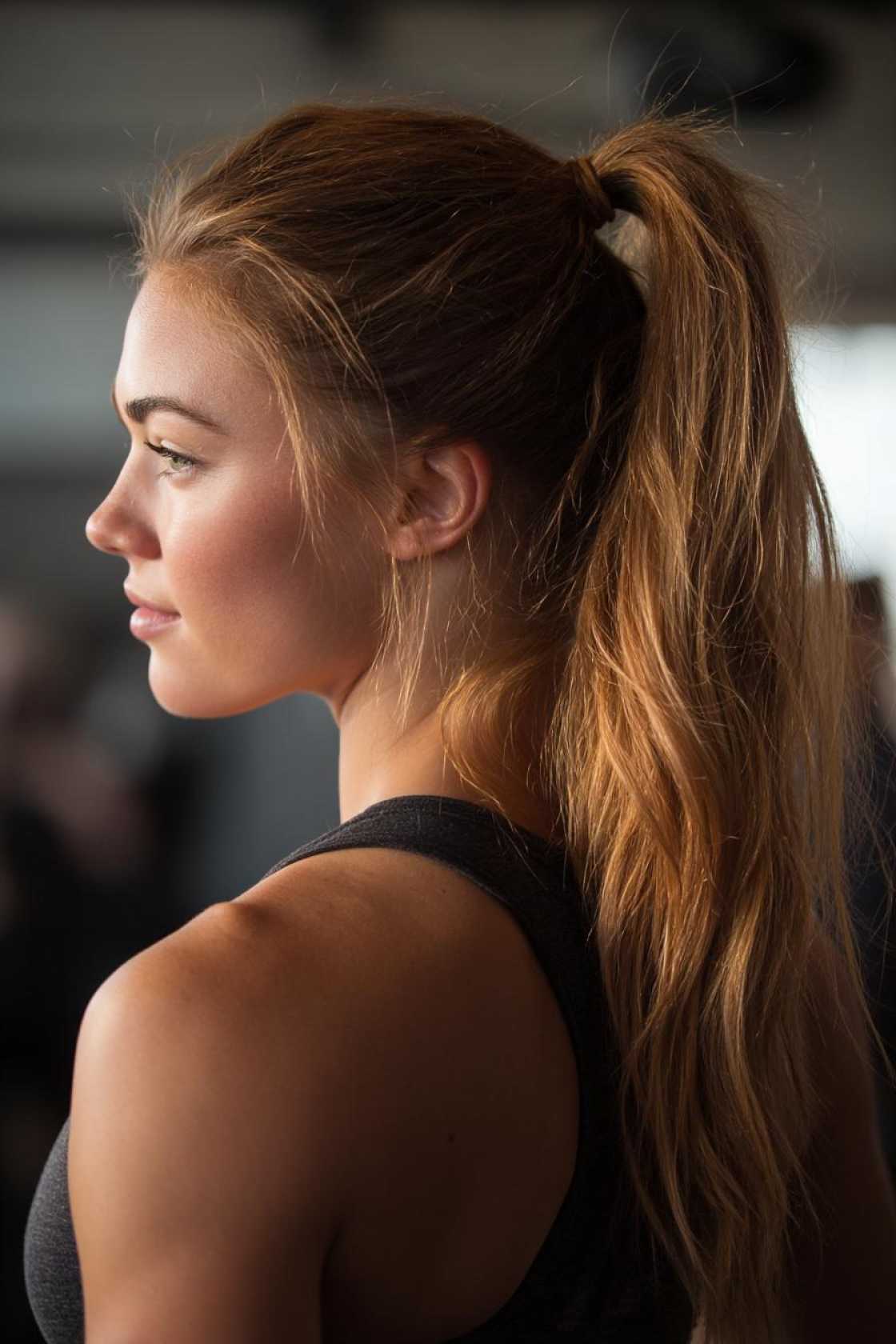 Sweat It Out In Style: 15+ Gym Hairstyles Designed for Intense Workouts. - 15. The Simple High Ponytail