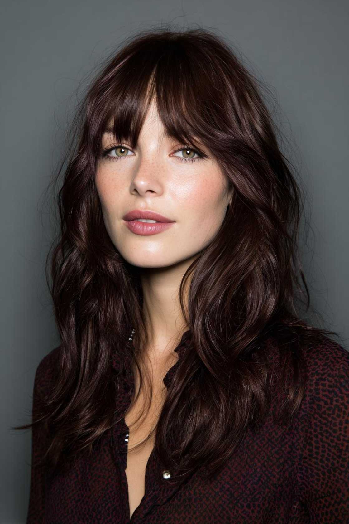 The Perfect Blend: 12+ Stunning Examples of Chocolate Cherry Hair Color. - 3. Ash Chocolate with Cool Cherry Tones
