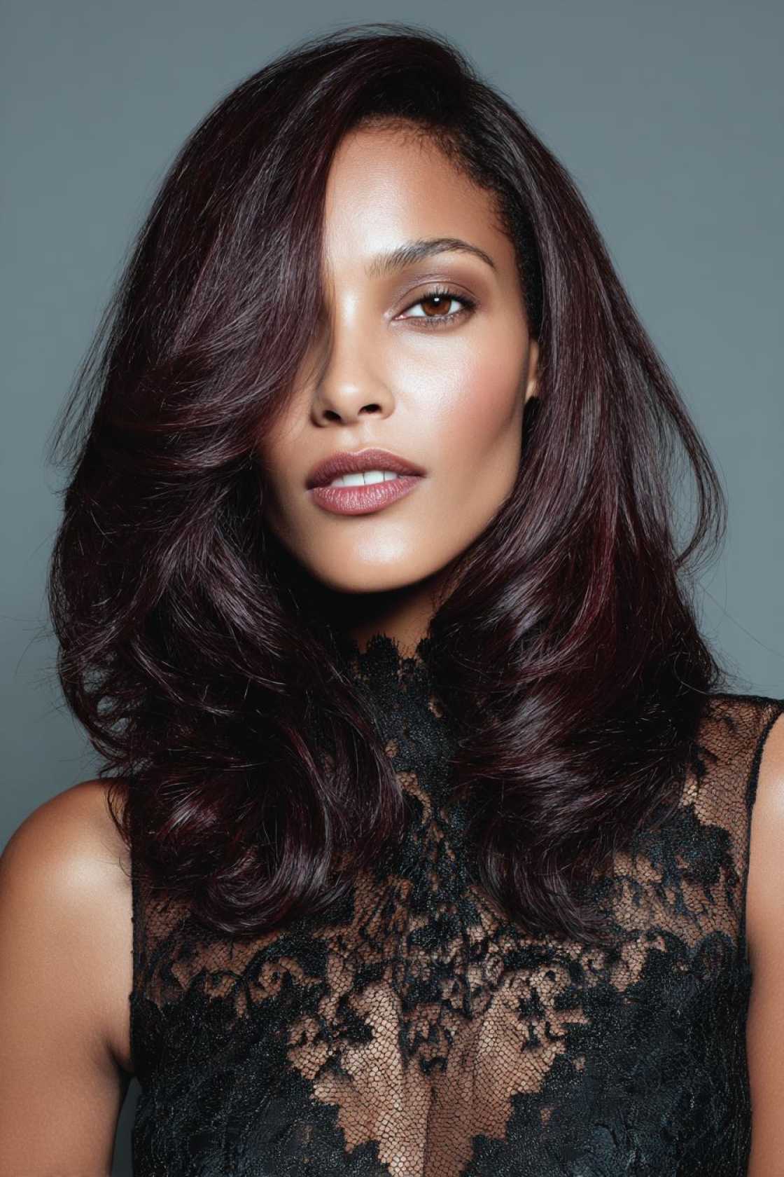 The Perfect Blend: 12+ Stunning Examples of Chocolate Cherry Hair Color. - 12. Deep Chocolate with Burgundy Underto