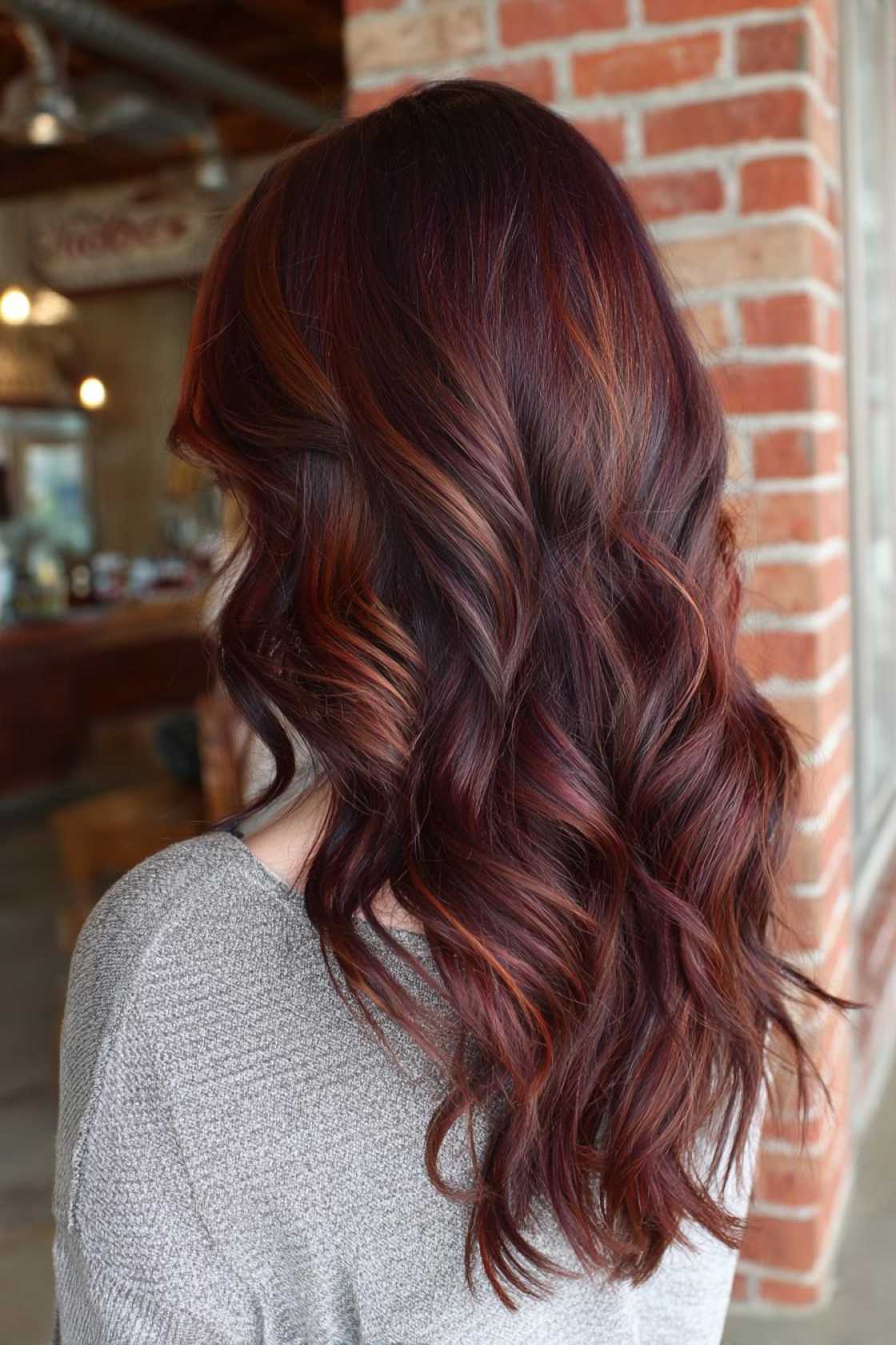 The Perfect Blend: 12+ Stunning Examples of Chocolate Cherry Hair Color. - 11. Chocolate Cherry Balayage
