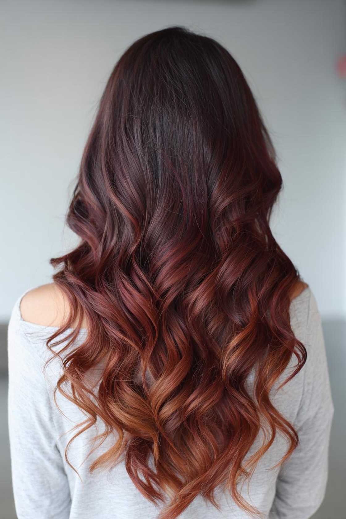 The Perfect Blend: 12+ Stunning Examples of Chocolate Cherry Hair Color. - 6. Chocolate Cherry Ombre