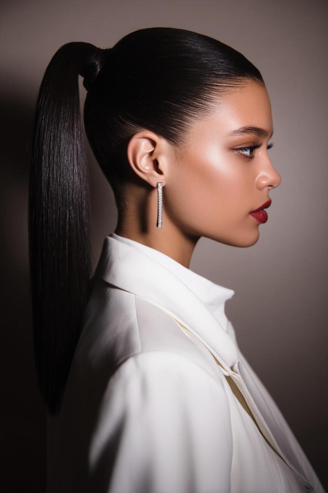 The Ultimate Cheer Pony Guide: 20+ Ways to Get Volume, Height & Hold. - 10. The Sleek High Pony