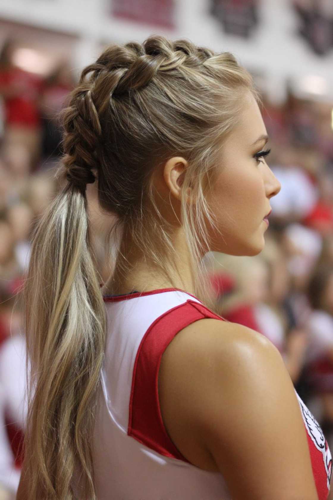 The Ultimate Cheer Pony Guide: 20+ Ways to Get Volume, Height & Hold. - 8. The Ponytail with Undercut Braid