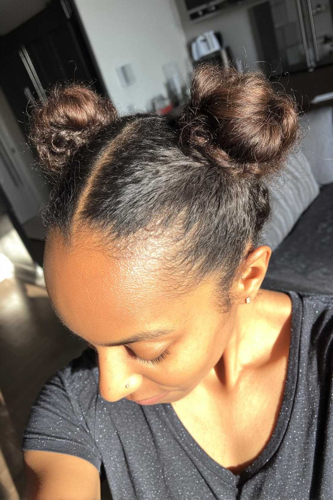 The Ultimate Guide: 25+ Cute & Easy Back to School Hairstyles for Girls (All Hair Types). - 24. Space Buns