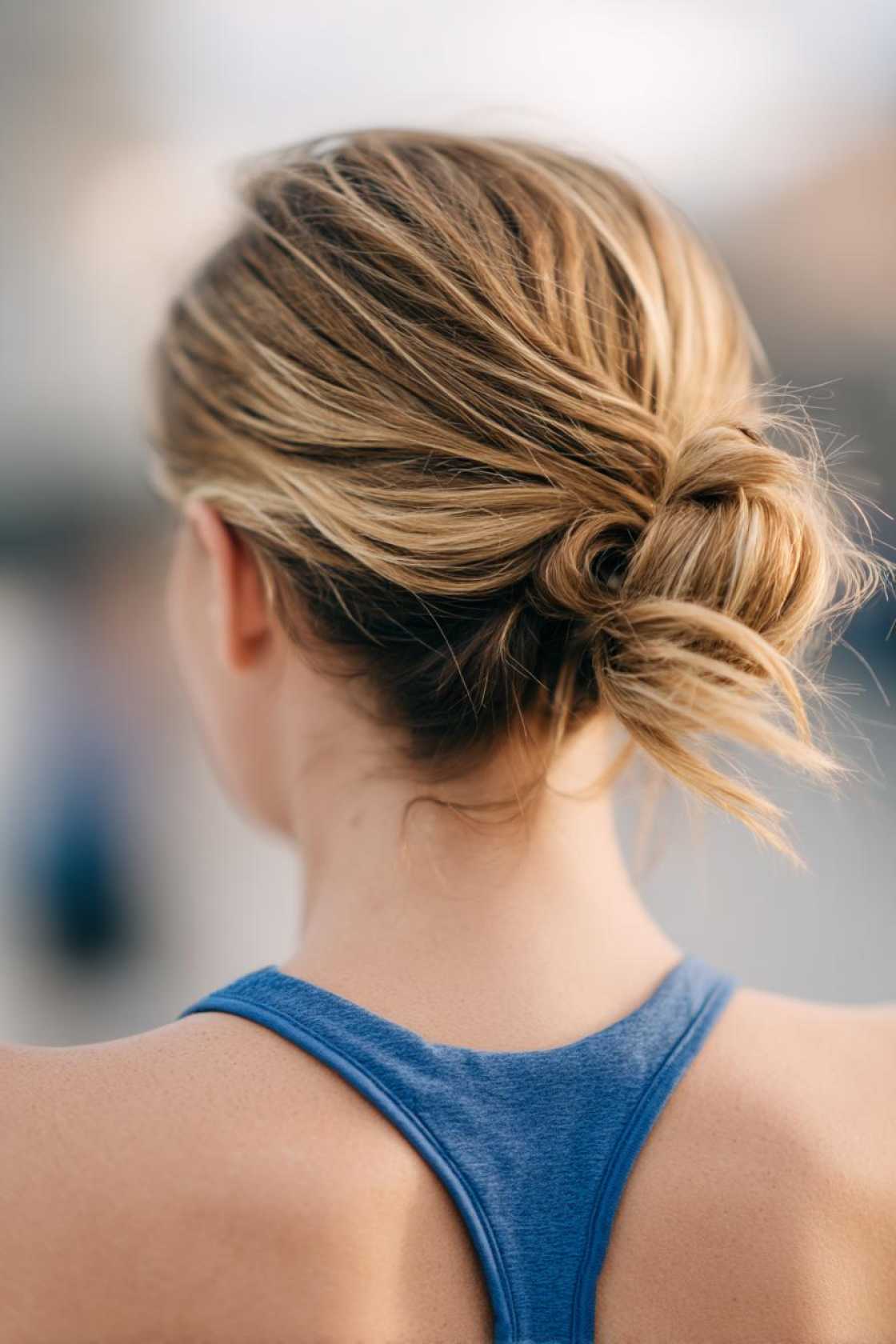 The Ultimate Gym Hair Guide: 12+ Hairstyles That Stay Put (Cardio to Weights). - 13. Low Bun