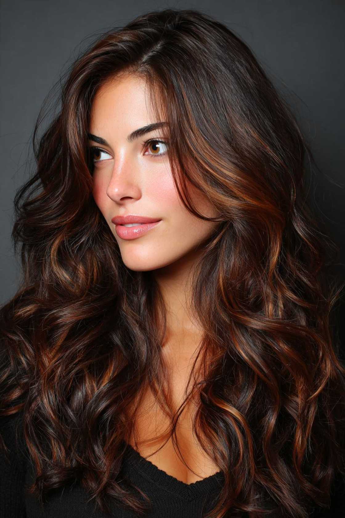 Unlock Your Best Brown: 12+ Hair Color Ideas That Make Brunette Hair Pop. - 12. Caramel Swirls