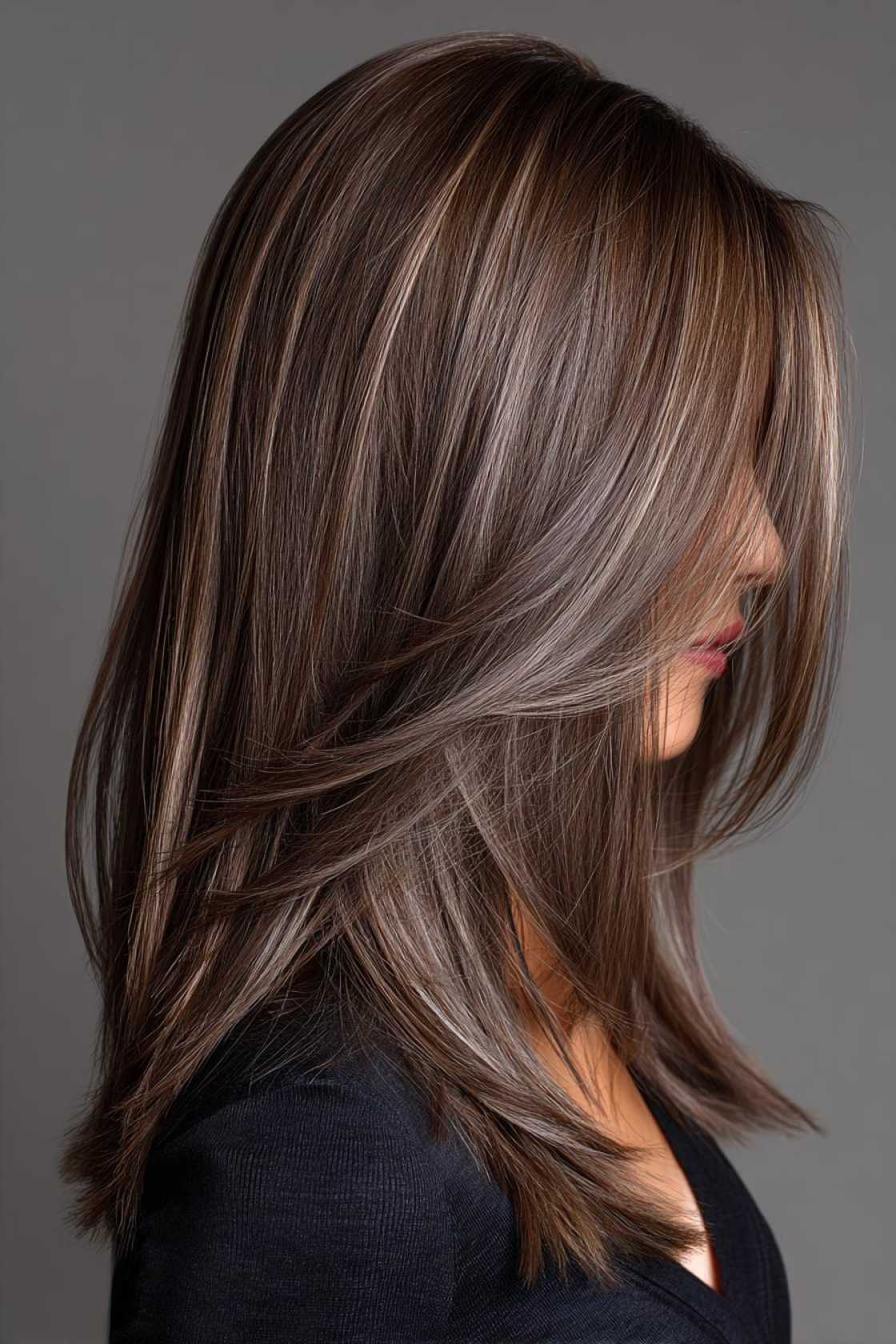Unlock Your Best Brown: 12+ Hair Color Ideas That Make Brunette Hair Pop. - 10. Ash Brown Accents