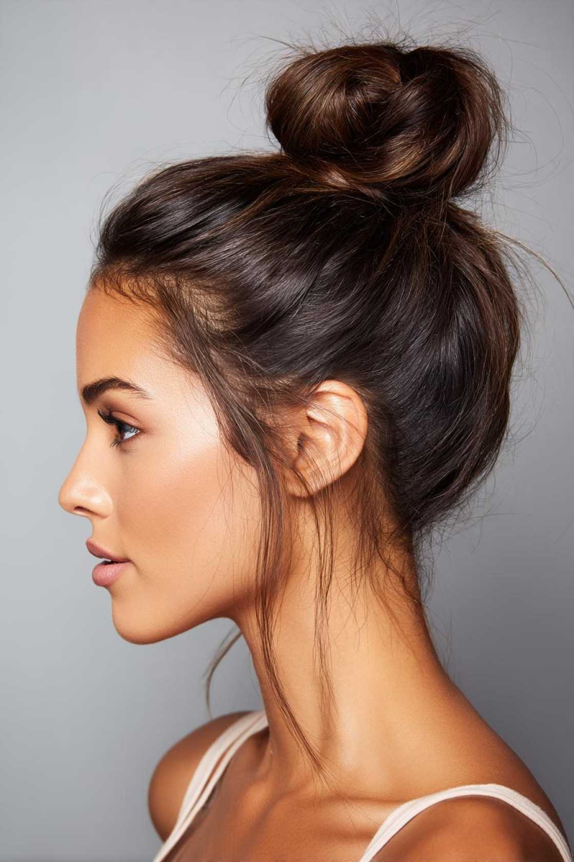 Waterpark Hair Don't Care: 20+ Easy Hairstyles That Look Great Wet or Dry. - 21. High Bun