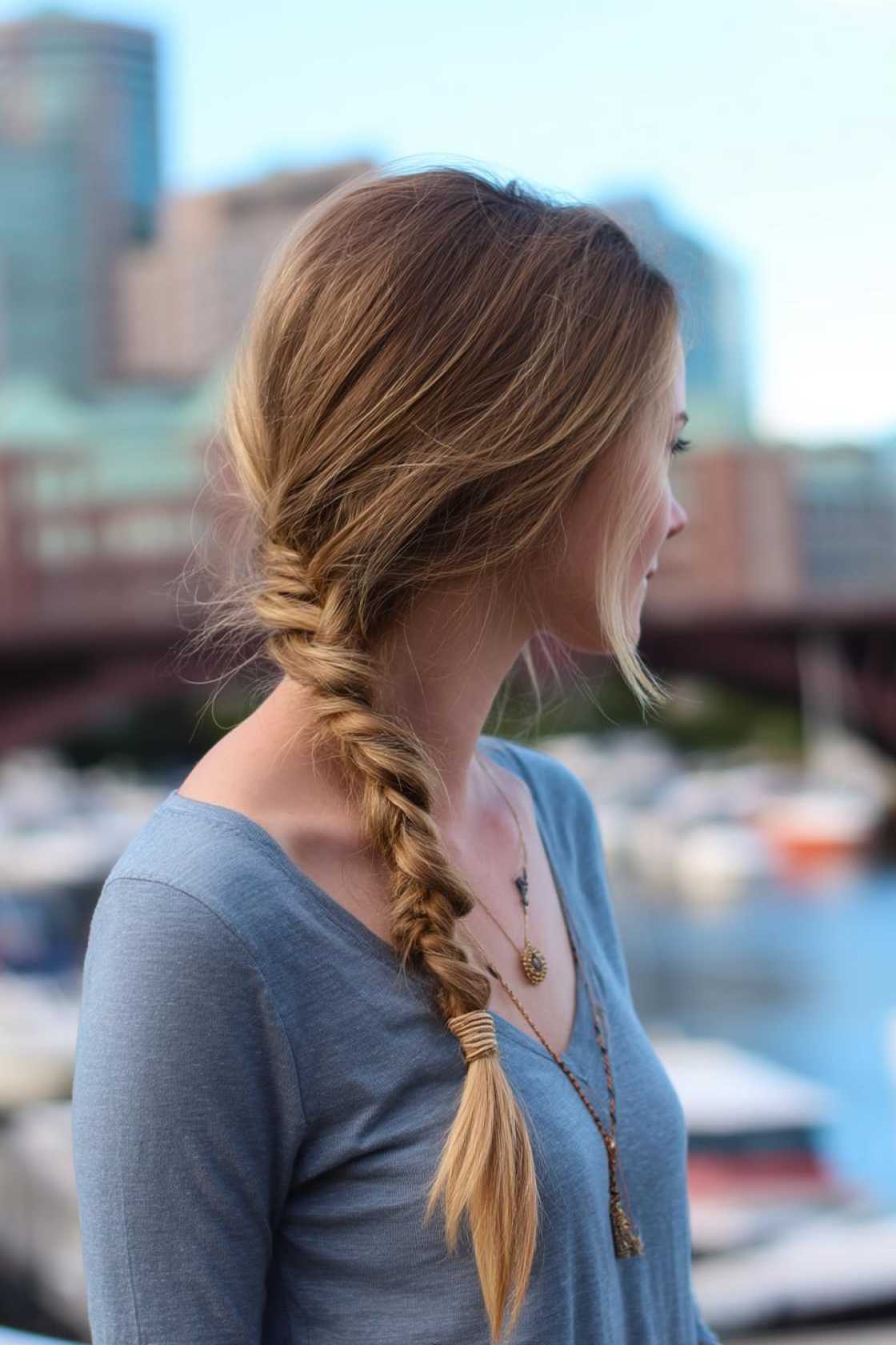 Waterpark Hair Don't Care: 20+ Easy Hairstyles That Look Great Wet or Dry. - 14. Side Braid