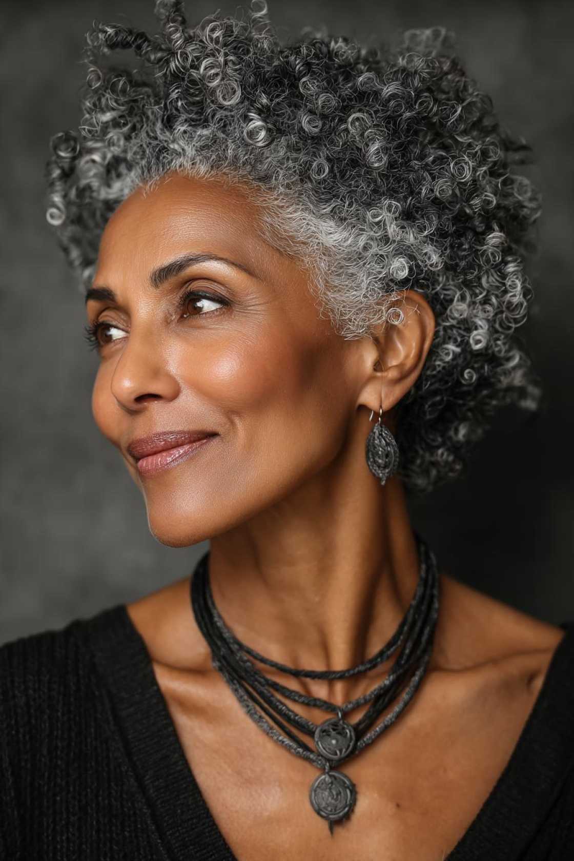 Wedding Day Glam: 20+ Stunning Hairstyle Inspirations for the Mother of the Groom. - 9. Natural Hair styled with Definition