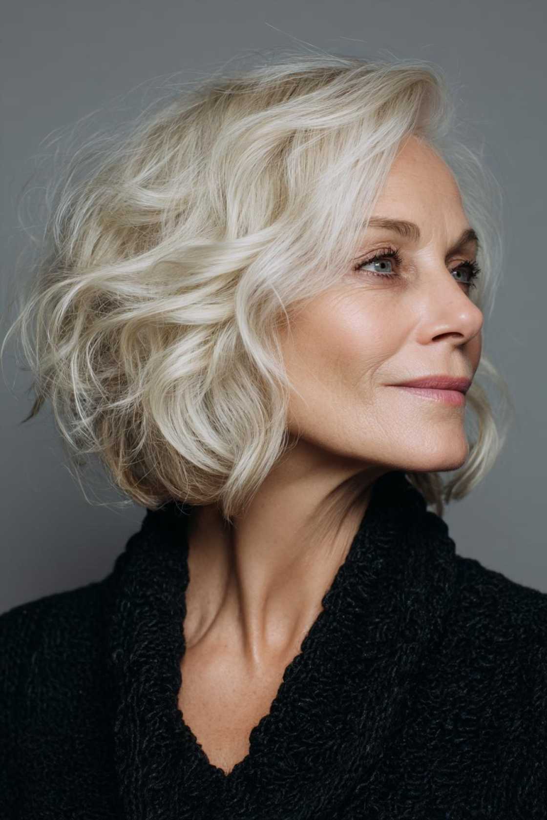 Wedding Day Glam: 20+ Stunning Hairstyle Inspirations for the Mother of the Groom. - 21. Soft Waves with a Side Part