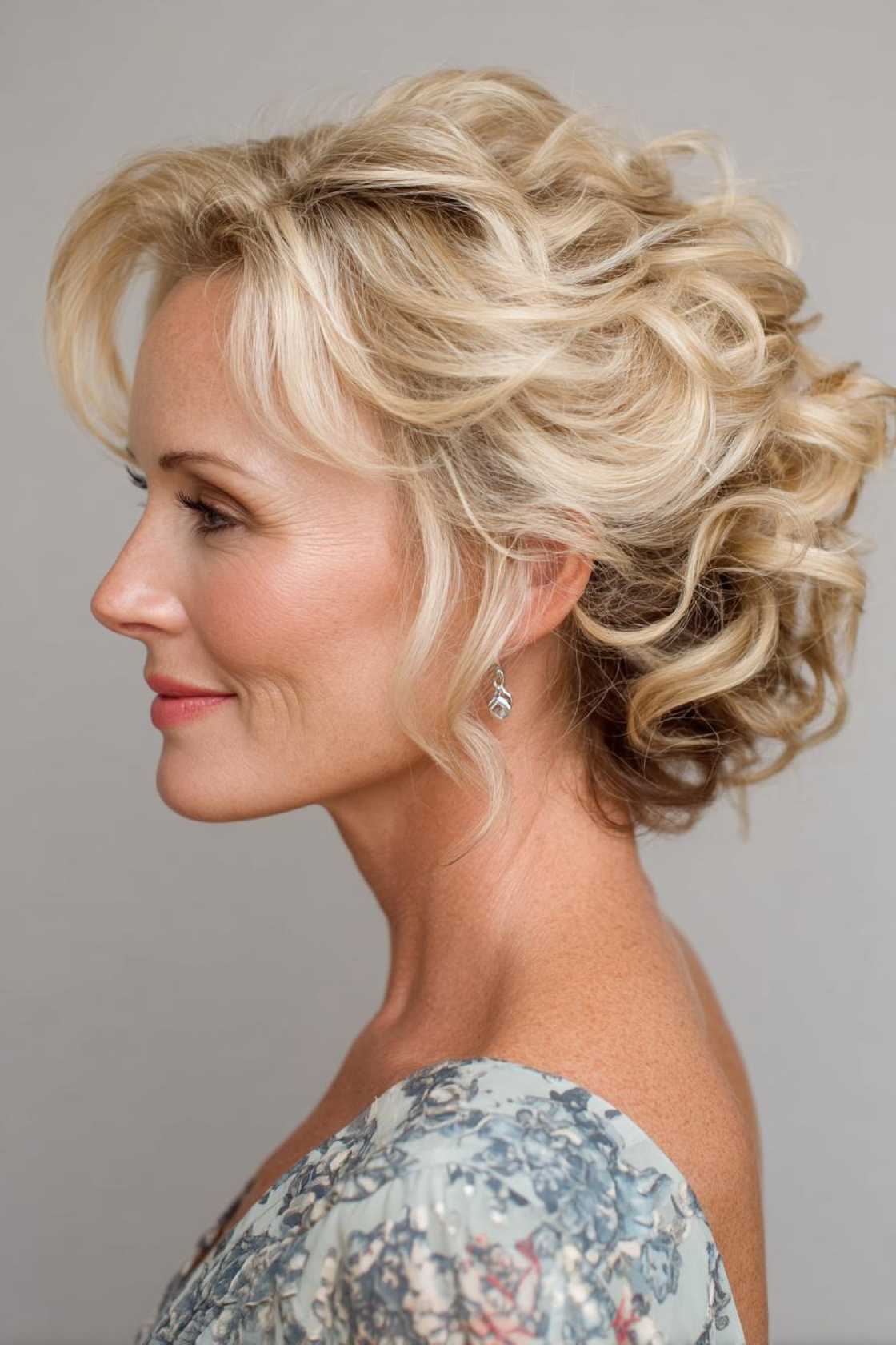 Wedding Day Glam: 20+ Stunning Hairstyle Inspirations for the Mother of the Groom. - 1. Romantic Updo with Soft Curls