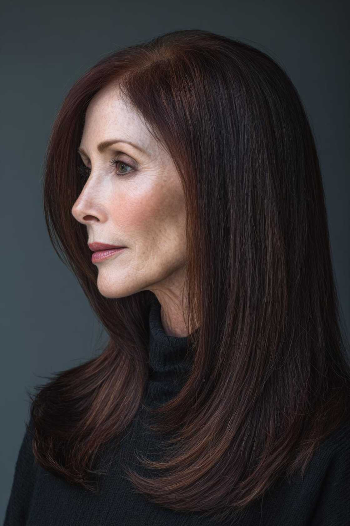 Age-Gracefully & Beautifully: 15+ Flattering Hairstyles for the Mother of the Bride. - 3. Sleek and Straight