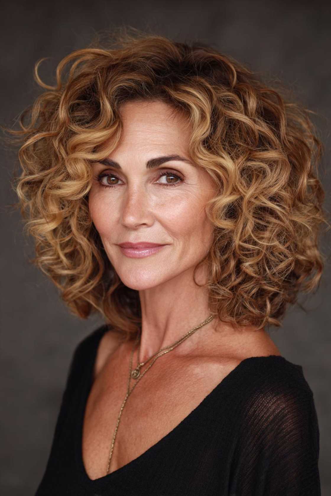 Ageless Curls: 20+ Chic & Modern Curly Hairstyle Ideas for Women Over 50. - 1. The Cascading Layers