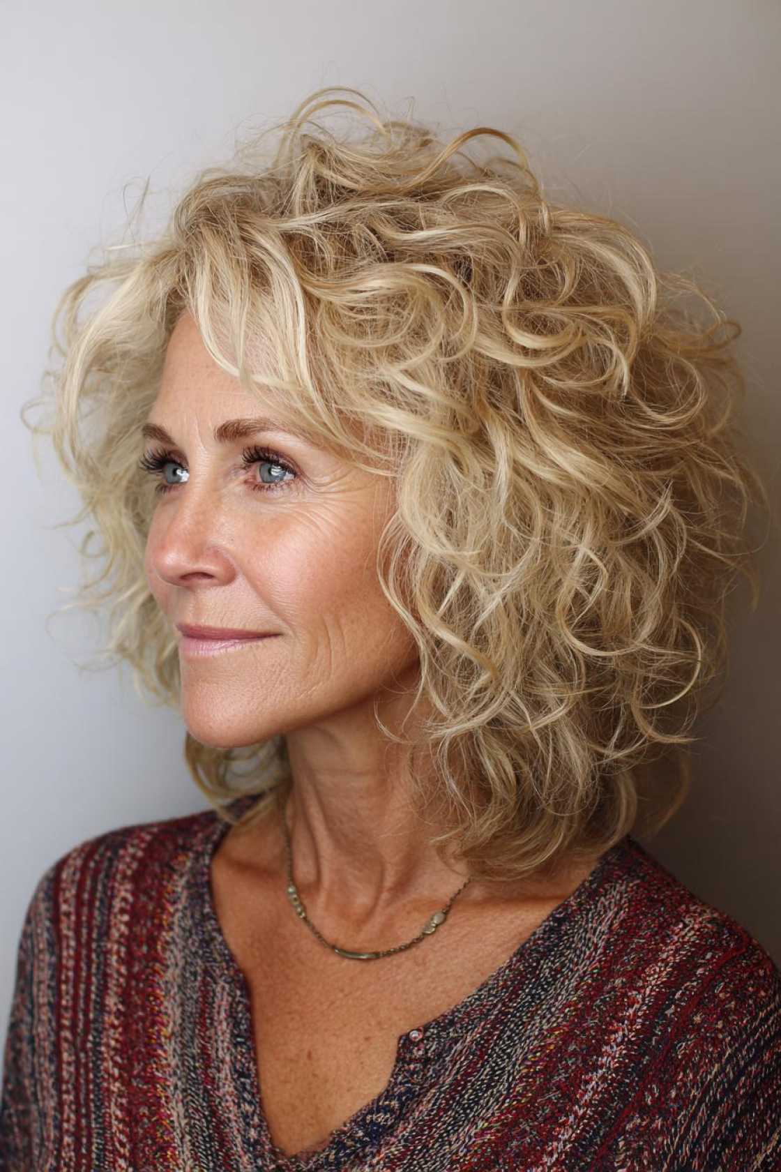 Ageless Curls: 20+ Chic & Modern Curly Hairstyle Ideas for Women Over 50. - 15. The Mid-Length Layers
