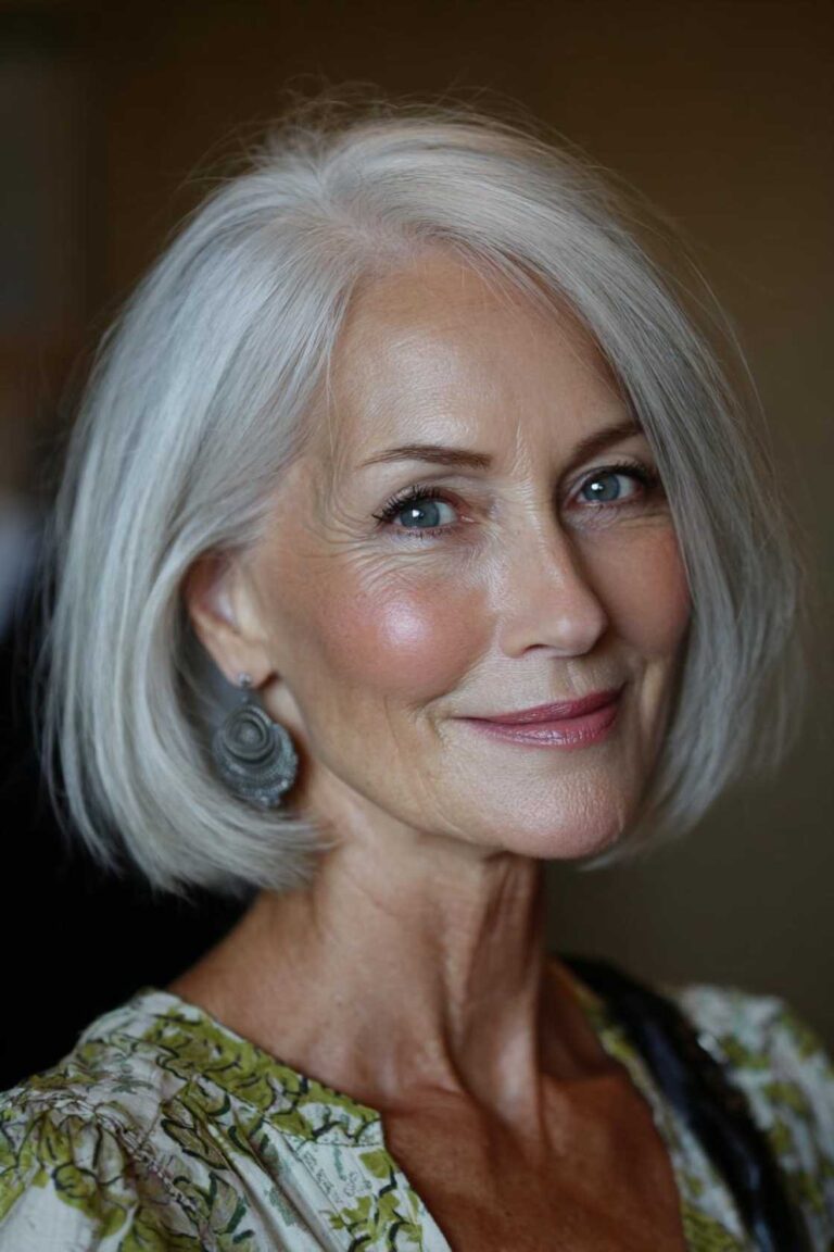 Ageless Grace: 15+ Chic Medium-Length Hairstyles That Shine for Women Over 60.