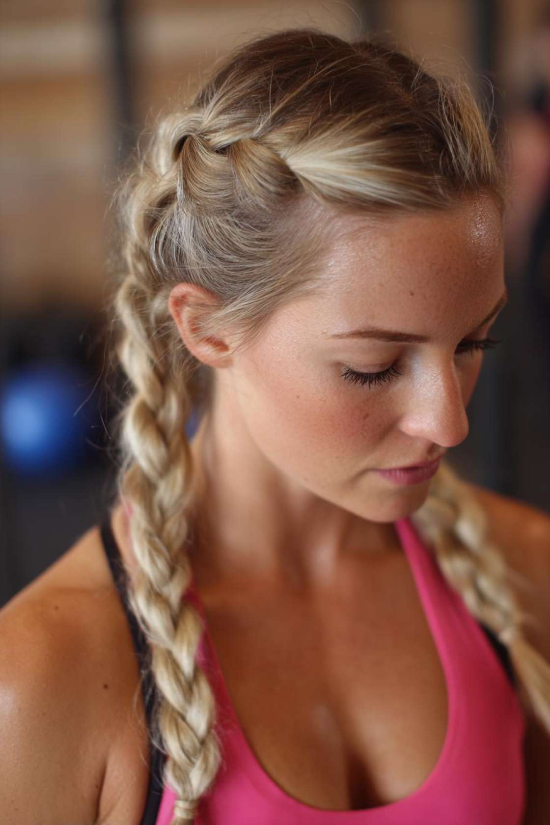 Beyond the Basic Bun: 20+ Innovative Gym Hairstyles for a Sweat-Proof Session. - 10. The Dutch Braid