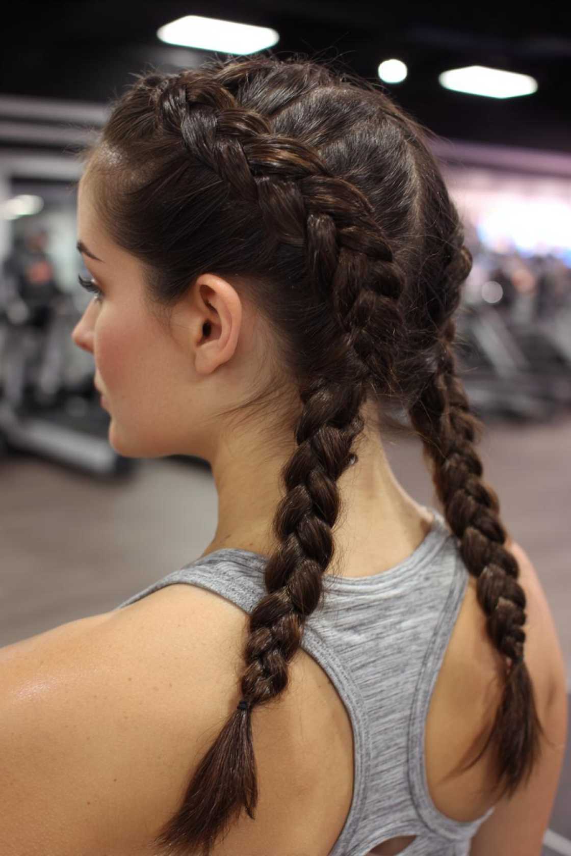 Beyond the Basic Bun: 20+ Innovative Gym Hairstyles for a Sweat-Proof Session. - 9. The Double French Braids