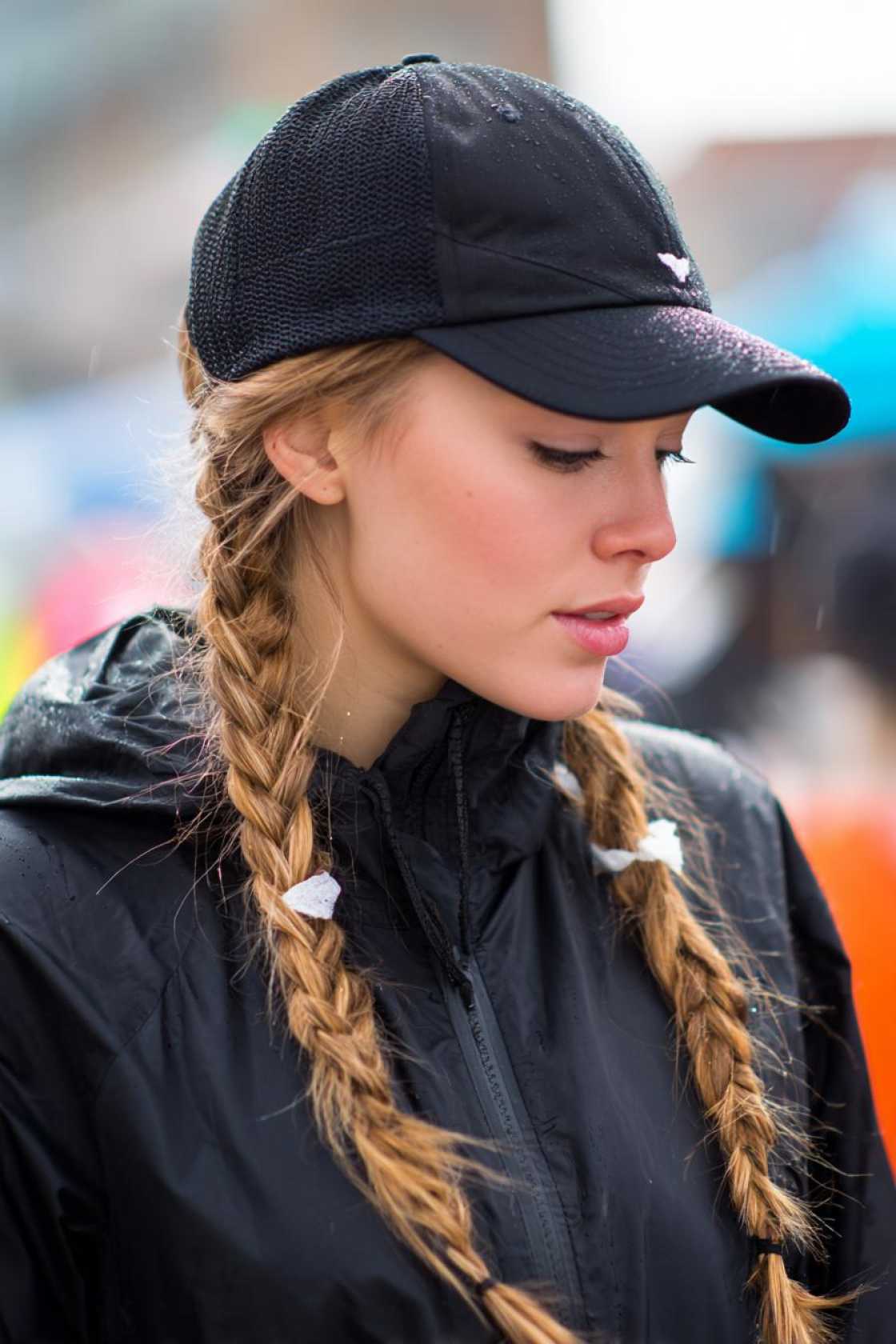 Beyond the Basic Bun: 20+ Innovative Gym Hairstyles for a Sweat-Proof Session. - 2. Braids with a Hat