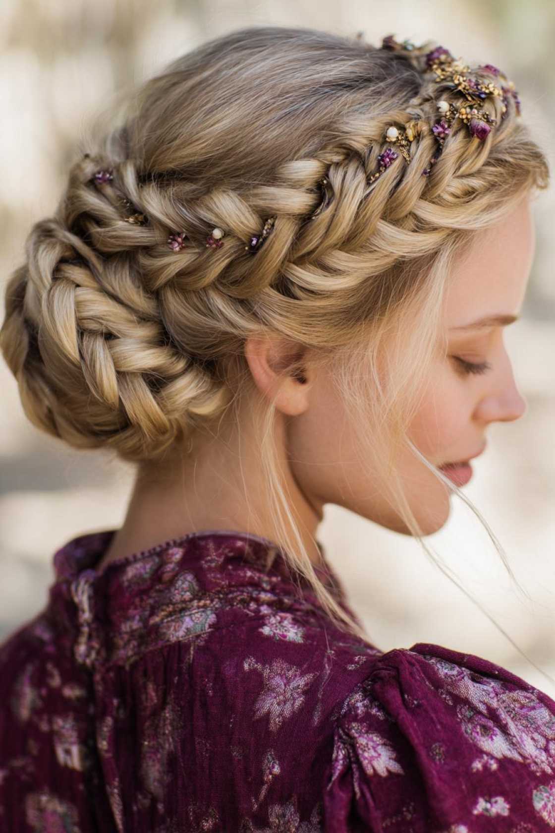 Boots, Braids & Big Hair: 18+ Country Concert Hairstyle Inspirations. - Crown Braid