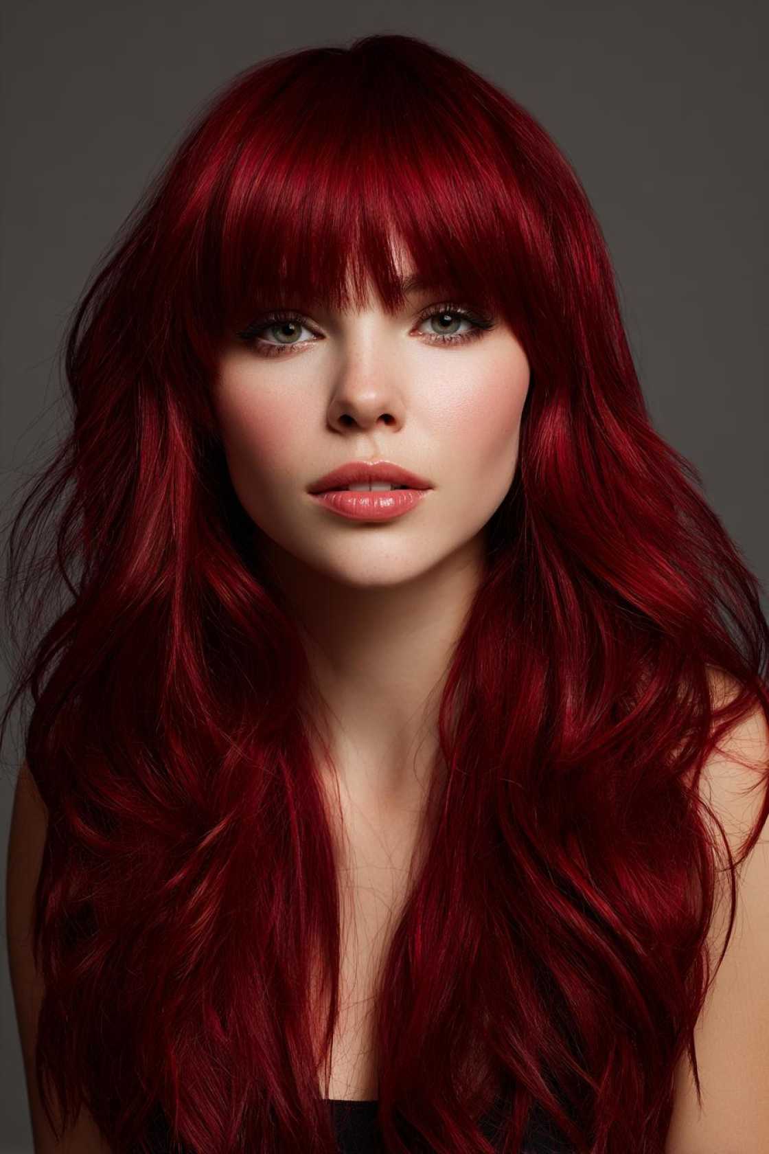 Brunette, But Better: 20+ Subtle to Striking Color Ideas You Havent Considered. - 5. Crimson Red