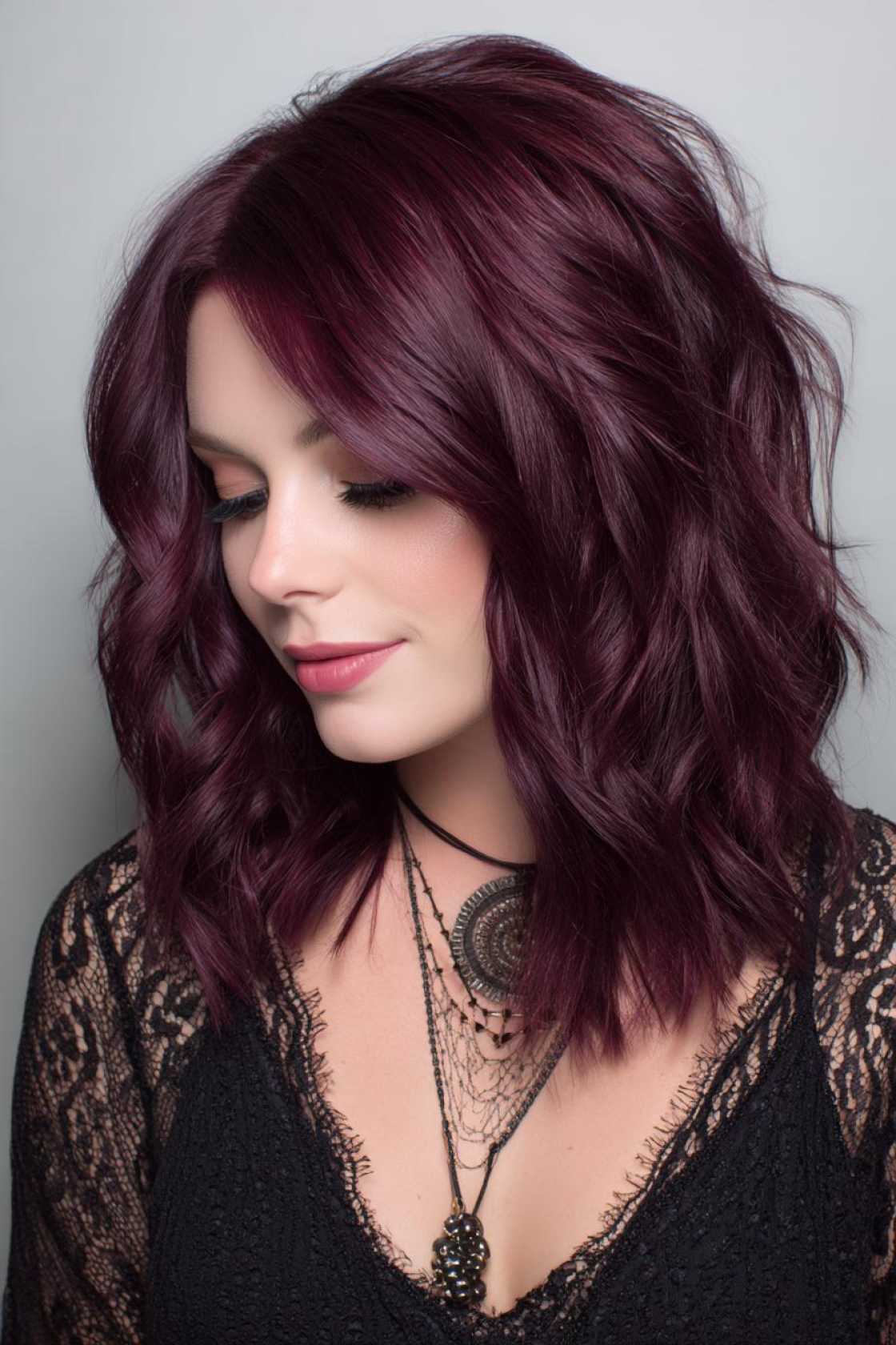Brunette, But Better: 20+ Subtle to Striking Color Ideas You Havent Considered. - 13. Deep Burgundy