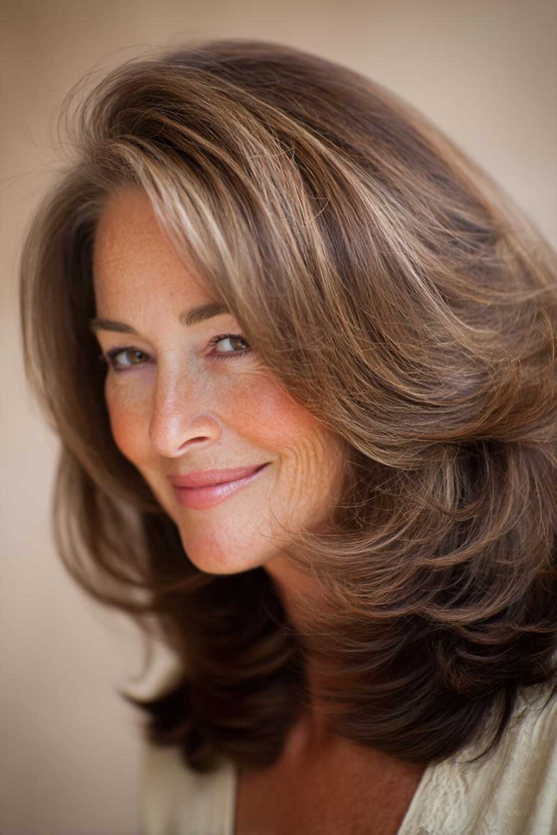 Classy Choices: 12+ Mother of the Groom Hairstyles (Updos, Bobs & Graceful Waves). - Voluminous Blowout