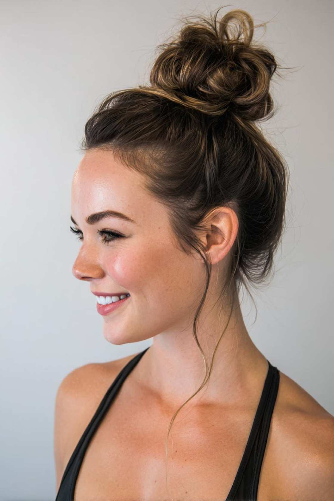 Dominate the Court: 15+ Volleyball Hairstyles Engineered for Zero Distractions & Max Style. - 14. High Bun