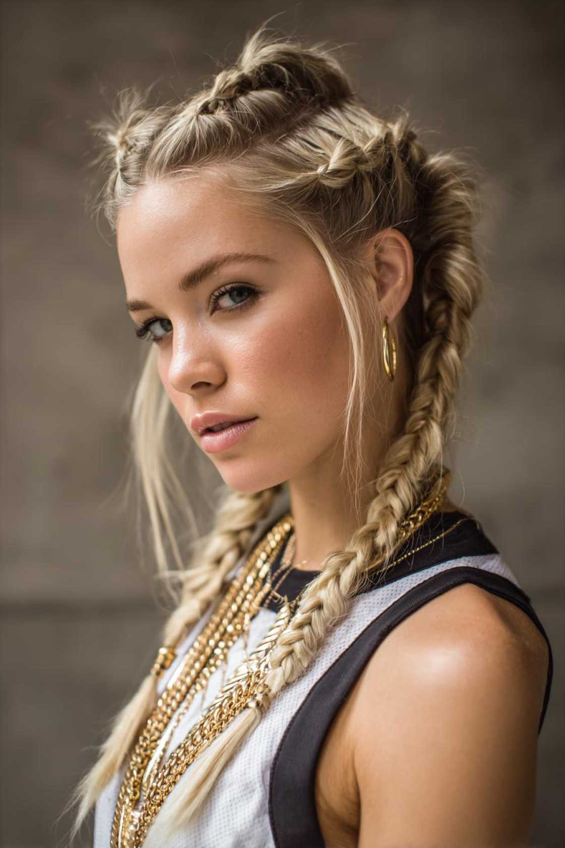 Dominate the Court: 15+ Volleyball Hairstyles Engineered for Zero Distractions & Max Style. - 9. Double Dutch Braids